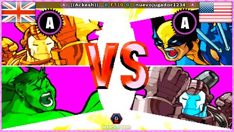 Marvel Vs Capcom: Clash Of Super Heroes (((Ackesh)) Vs. nuevojugador1234) [United Kingdom Vs. U.S.A]