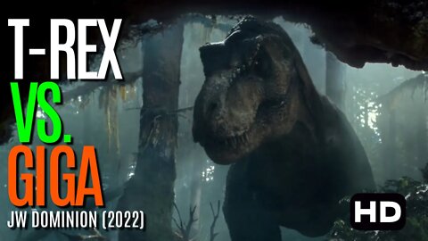 Jurassic World Dominion (2022) T Rex vs Giganotosaurus Part 1