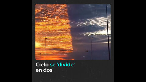 Cielo de Florida se ‘divide’ en dos y ofrece un espectacular efecto visual