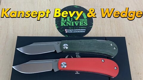 Kansept Bevy Slip Joint & Wedge Lockback Nick Swan design !