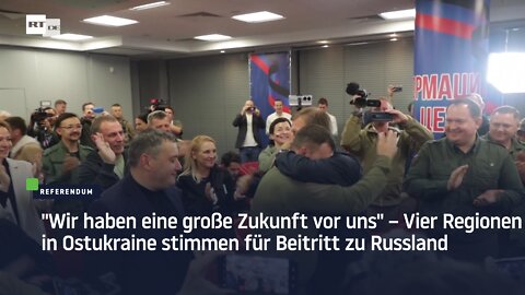 Vier Regionen in Ostukraine stimmen für Beitritt zu Russland