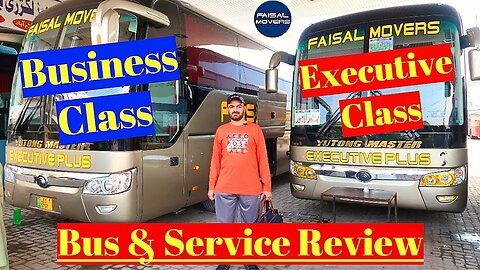 Pakistan Bus Service - Business Class and Executive Class Bus Service Review by Asif Mughal Vlogs