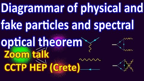 Diagrammar of physical and fake particles and spectral optical theorem - Zoom talk, CCTP HEP (Crete)