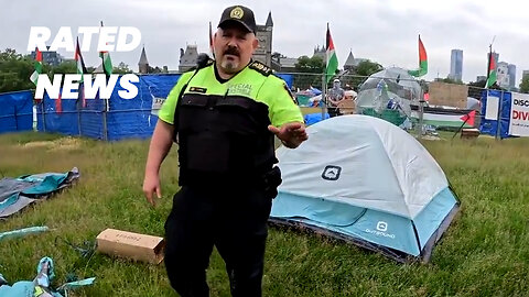 University of Toronto Campus Police Dismantle Pro-Israel Student's Tents