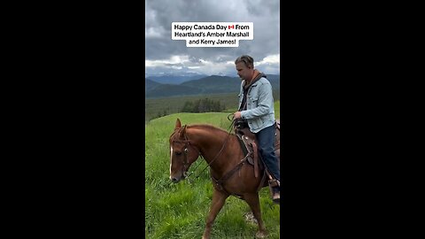 Happy Canada Day 🇨🇦 from Heartland’s Amber Marshall and Kerry James!