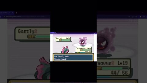 Pokémon FireRed - Wild Gastly Used Shadow Sneak!