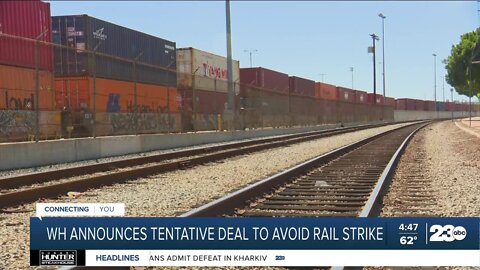 White House announces tentative deal to avoid rail strike