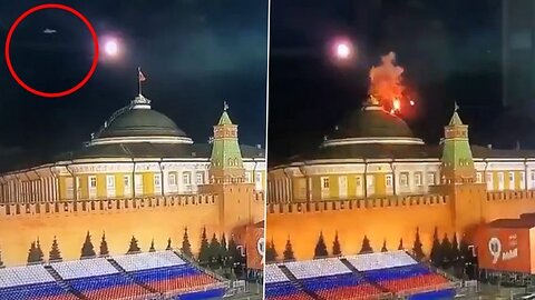 Multiple Angle Views Of Kremlin Drone Attack