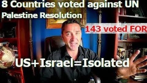 U.N. passes Palestinian resolution. US votes against. Israel ambassador shreds UN charter