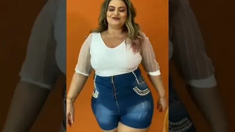 🛑 SHORT JEANS PLUS SIZE COM LYCRA