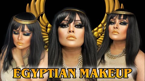 ANCIENT EGYPTIAN GODDESS HALLOWEEN MAKEUP TUTORIAL