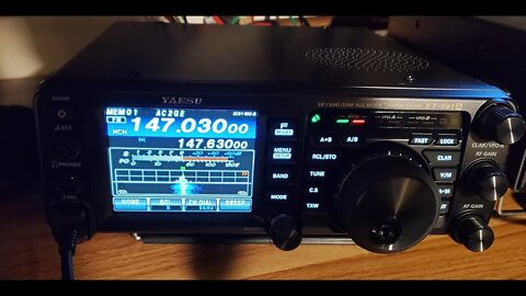 Yaesu FT 991A Menu & program settings