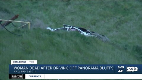 Woman who drove car off Panorama Bluffs identified