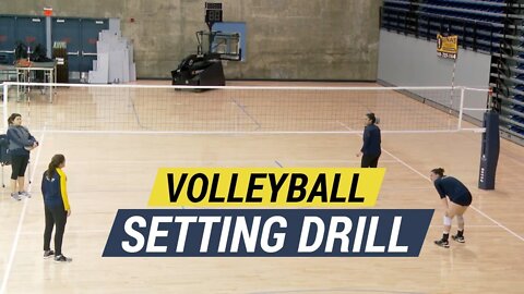 Volleyball Setting Drill - Right Back Right Front Exchange - Coach Ashlie Hain