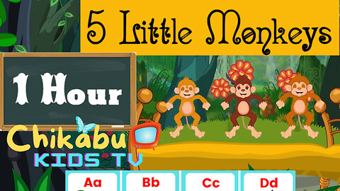 5 Little Monkyes | Nursery Rhymes For Kids | Kids Learning Videos #kids video,