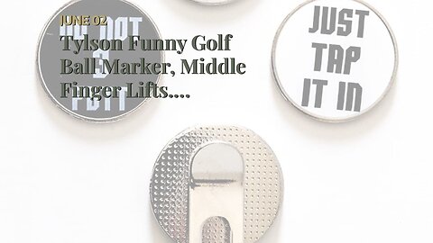 Tylson Funny Golf Ball Marker, Middle Finger Lifts. Attaches to Magnet. Made to Last