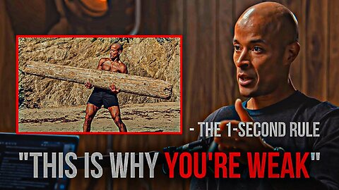 The secret to reach ANY of your goals - The 1-Second Rule ⏳ (David Goggins)