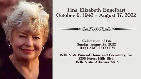 Tina Engelbart Memorial Service