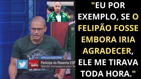 ALEX FALANDO QUE QUERIA QUE O FELIPÃO SAÍSSE DO PALMEIRAS| RESENHA ESPN MARCOS OSÉAS E JÚNIOR