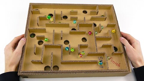 Board Game Marble Labyrinth from Cardboard | How to Make Amazing Game