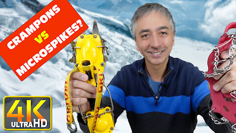 Microspikes vs Crampons - Which to Choose and When (4k UHD)