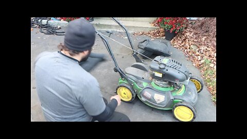 $50 John Deere JS63 Lawn Mower Walk Around & Prepping It For $300 Resale