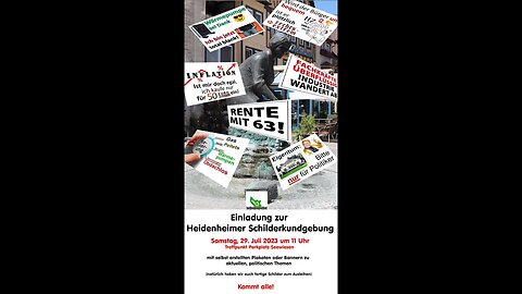 Live - Heidenheimer Schilderkundgebung