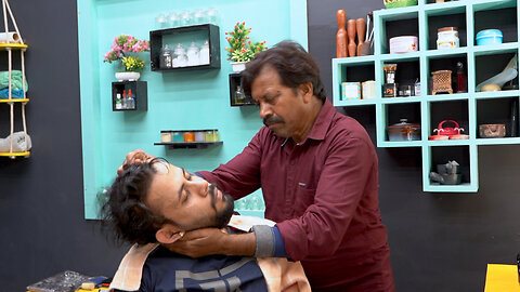 1$ Intense Neck Cracking Head Massage by Street Barber PRADEEP