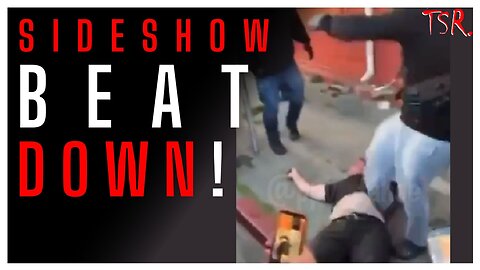 SIDESHOW MOB beats MAN unconscious when he confronts them after his car was hit!