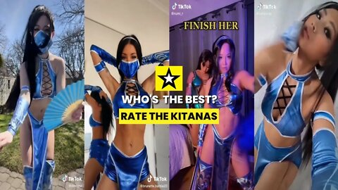 Rate the Girls: Best Kitana Mortal Kombat TikTok Cosplay Contest #3 ⚔💙