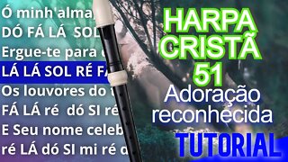 Harpa Cristã 051 - Adoração reconhecida - Cifra melódica