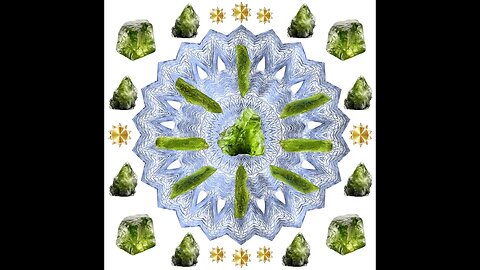 Galactic Crystal Moldavite Grids