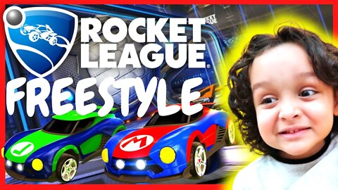 NÃO ACREDITO QUE FIZ ESSE GOL!! ROCKET LEAGUE FREESTYLE (MUITO ENGRAÇADO)