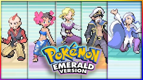 Pokemon Emerald - All Elite Four Battles Hoenn Region