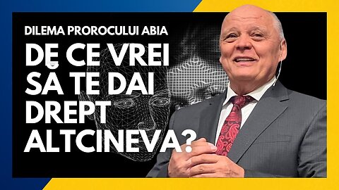 De ce vrei să te dai drept altcineva ? Dilema prorocului Abia | cu pastorul Nicu Butoi