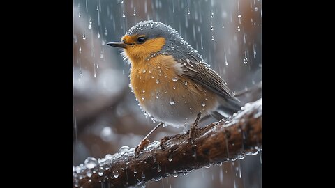 Rain Sounds with Tibetan Bow l Meditation Music | Birds Chirping