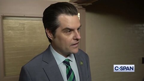 Rep Matt Gaetz on Speaker Election