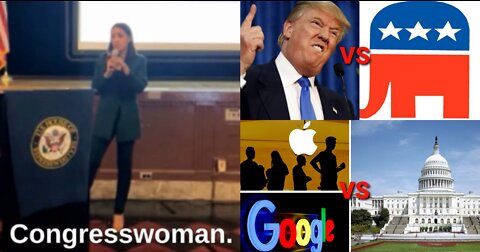 AOC Confrontation Aftermath, Trump VS GOP, Big Tech VS Government