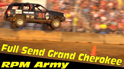 HUGE AIR! in Jeep Grand Cherokee Tough Truck