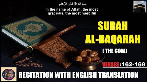 Recitation with English translation Surah Al-Baqarah | Verses 162-168 | @islamichistory813