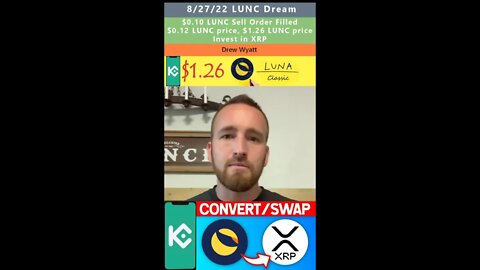 $1.26 Luna Classic (LUNC) prophetic dream - Drew Wyatt 8/27/22