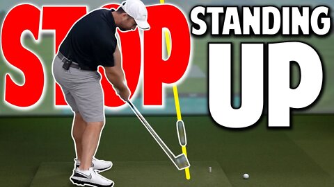 2 Tips To Transform Your Golf Swing | Stop Standing Up Drill