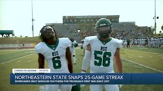 Northeastern State snaps 25-game losing streak