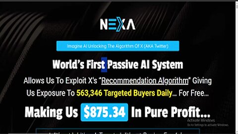 Nexa Review Demo Bonus - X's (Twitter) Recommendation Algorithm Exploited