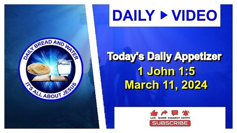 Today's Daily Appetizer (1 John 1:5)