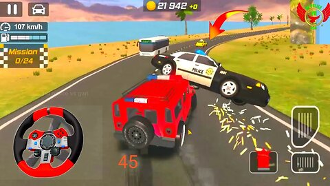 HD police vs gari game #845 police Gameplay Best Car Games Drift Gari Driving 2023 Android