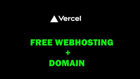 Hosting Website for free with Vercel+ GitHub (not github pages)