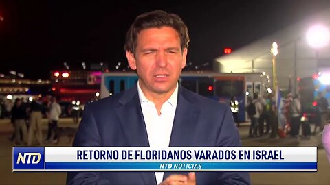 DeSantis recibe a floridanos varados en Israel | NTD NOTICIAS