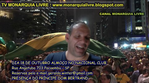 AO VIVO BATE- PAPO COM MONARQUISTA E NOTICIAS DO GOVERNO E DA CASA IMPERIAL.