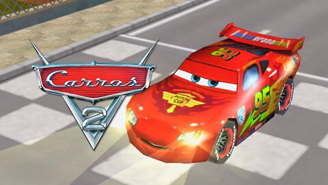 DISNEY CARS 2 (PSP) #2 - Jogando com o Relâmpago McQueen! (PT-BR)